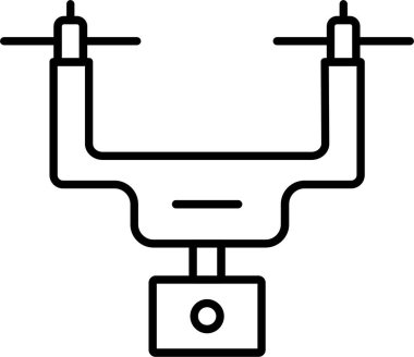 Kamera Drone Simgesi Sanatı