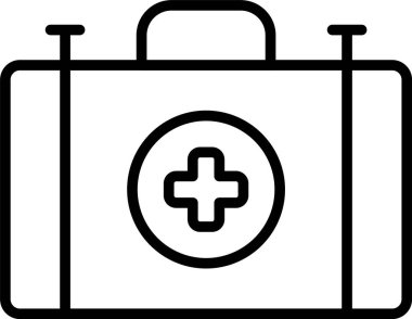 İlk Yardım Çantası Simgesi Sanatı