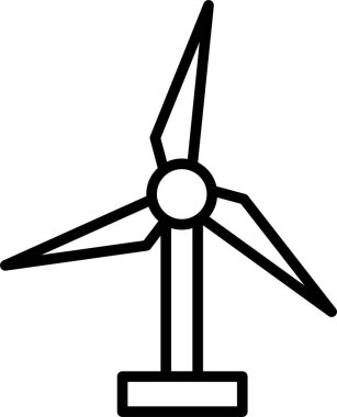 Rüzgar Türbini Simgesi Sanatı