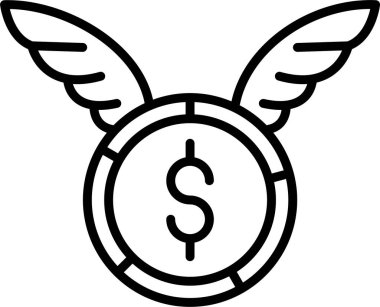 Uçan Para Simgesi Sanatı