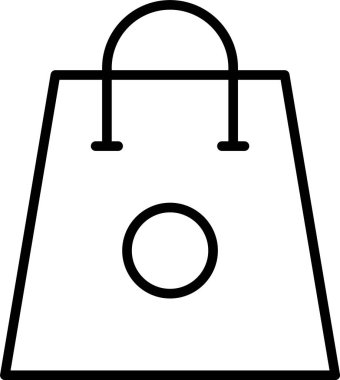 Alışveriş Torbası Simgesi Sanatı