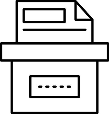 Depolama Kutusu Simgesi Sanatı