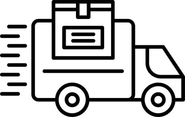 Teslimat Aracı Simgesi Sanatı