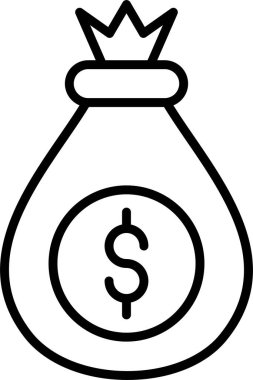 Para Torbası Simgesi Sanatı