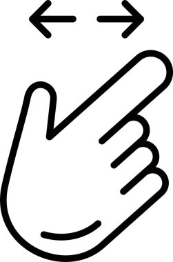 Yatay Ayırma Simgesi Sanatı