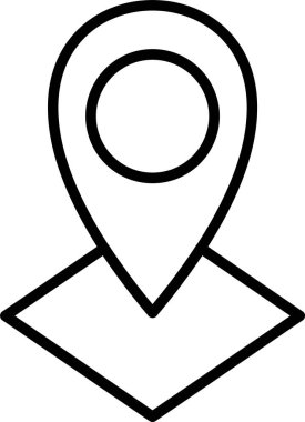 Konum Pin Simgesi Sanatı