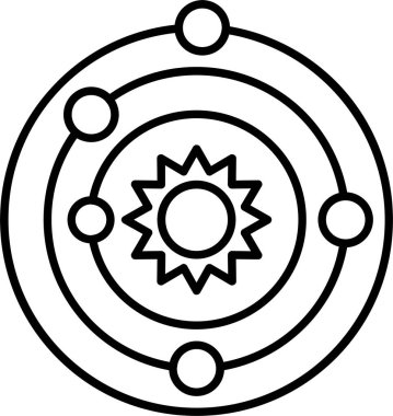 Güneş Sistemi Simgesi Sanatı