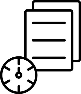 Çalışma Kağıdı Simgesi Sanatı