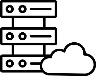 Bulut Sunucusu Simgesi Sanatı