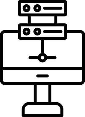 Çevrimiçi Sunucu Simgesi Sanatı