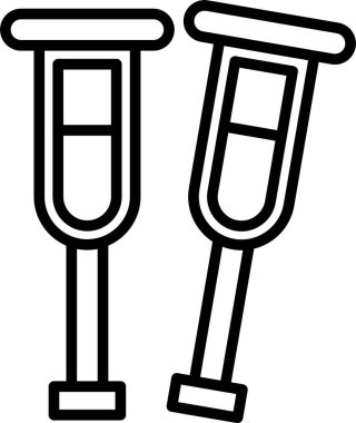 Koltuk değneği Simgesi Sanatı