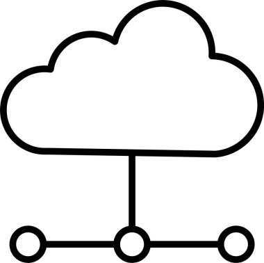 Bulut Hesaplama Simgesi Sanatı