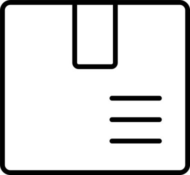 Teslimat Kutusu Simgesi Sanatı