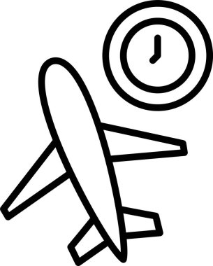 Uçuş Zamanı Simgesi Sanatı