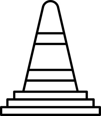 Trafik Konisi Simgesi Sanatı