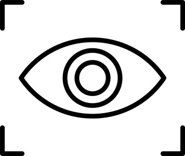 Retina Tarayıcı Simgesi Sanatı