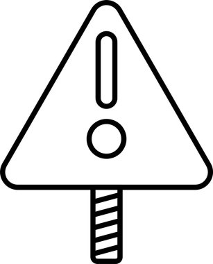 Uyarı İşareti Simgesi Sanatı