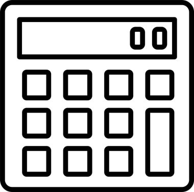 Hesap Makinesi Simgesi Sanatı