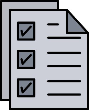 Kontrol Listesi Simgesi Sanatı