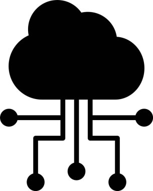 Bulut Hesaplama Simgesi Sanatı