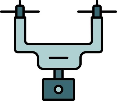 Kamera Drone Simgesi Sanatı