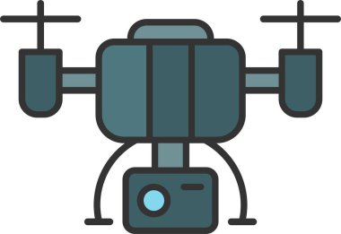 Kamera Drone Simgesi Sanatı