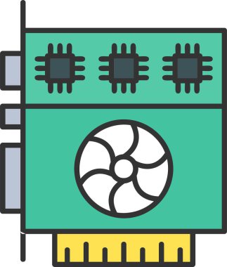 Grafik Kart Simgesi Sanatı