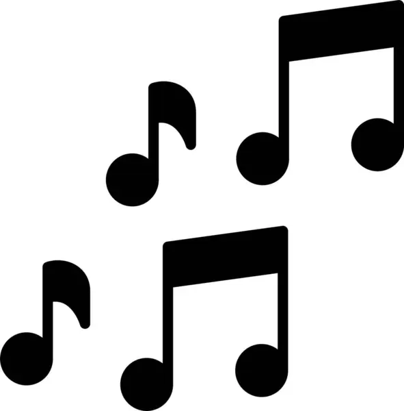 Müzik Notaları Simgesi Sanatı