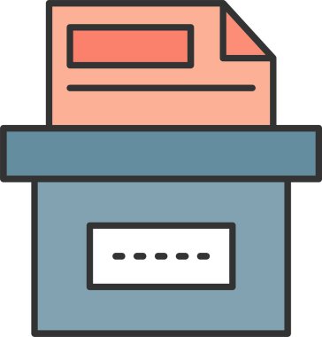 Depolama Kutusu Simgesi Sanatı