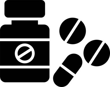 İlaç Şişesi Simgesi Sanatı