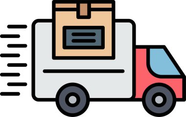 Teslimat Aracı Simgesi Sanatı