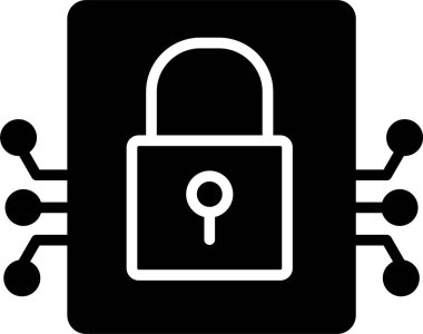 Şifrelenmiş Veri Simgesi Sanatı