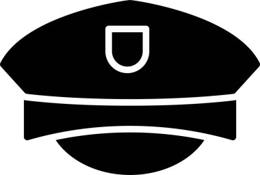 Polis Şapkası Simgesi Sanatı