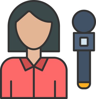 Haber Muhabiri Simgesi Sanatı