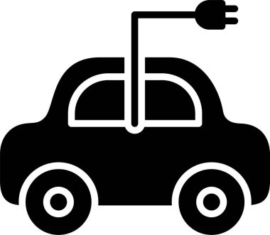 Elektrikli Araba Simgesi Sanatı
