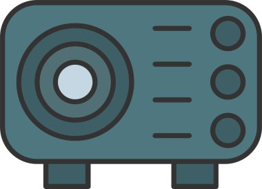 Projektör Simgesi Sanatı