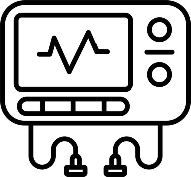 Ecg Okuma Simgesi Sanatı