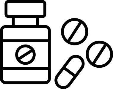 İlaç Şişesi Simgesi Sanatı