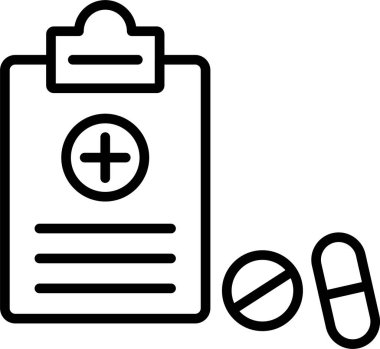 Medical Prescription Icon symbol Art clipart