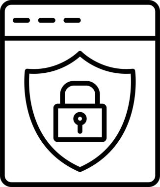 Web Güvenlik Simgesi Sanatı