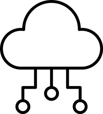 Bulut Hesaplama Simgesi Sanatı