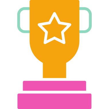 kupa web simgesi vektör illüstrasyonu