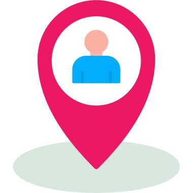 konum pin simgesi vektör illüstrasyonu