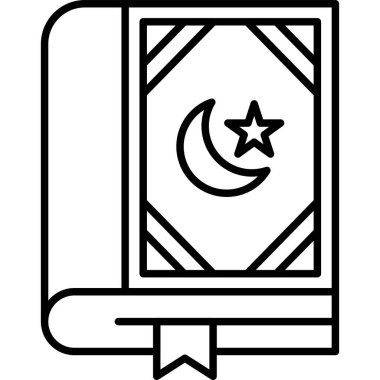 İslami bayram bayramı kutlama simgesi ana hatlarıyla