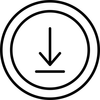 Bir saat simgesinin vektör illüstrasyonu