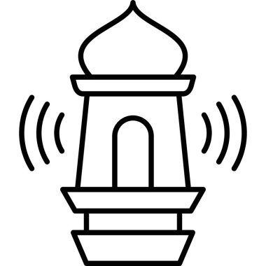 Cami. Web simgesi basit illüstrasyon