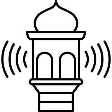 Cami. Web simgesi basit illüstrasyon