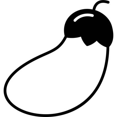 Bir karikatür kara biberin vektör çizimi