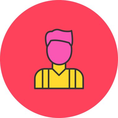 avatar simgesi vektör illüstrasyonu