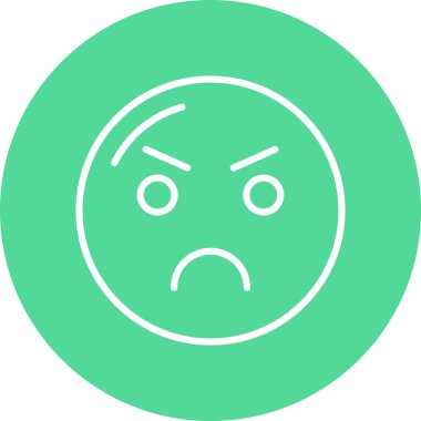 kızgın. Web simgesi basit illüstrasyon